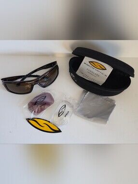 Smith Optics Tortoise Frame Sunglasses with Brown Lenses, 2 Extra Sets of Lenses